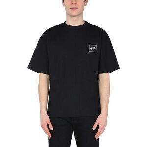 OPENING CEREMONY Men's Logo Detail Ribbed T-Shirt Men BLACK T-Shirts